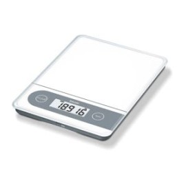 Balanza de Cocina Digital con Capacidad de 20 kg Superficie de Pesaje Extra-Grande y Botones de Sensor, KS59 (Beurer)