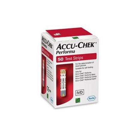 Accu-Chek® Performa - Tiras Reactivas para Glucómetro con 50 (ACCUCHEK)